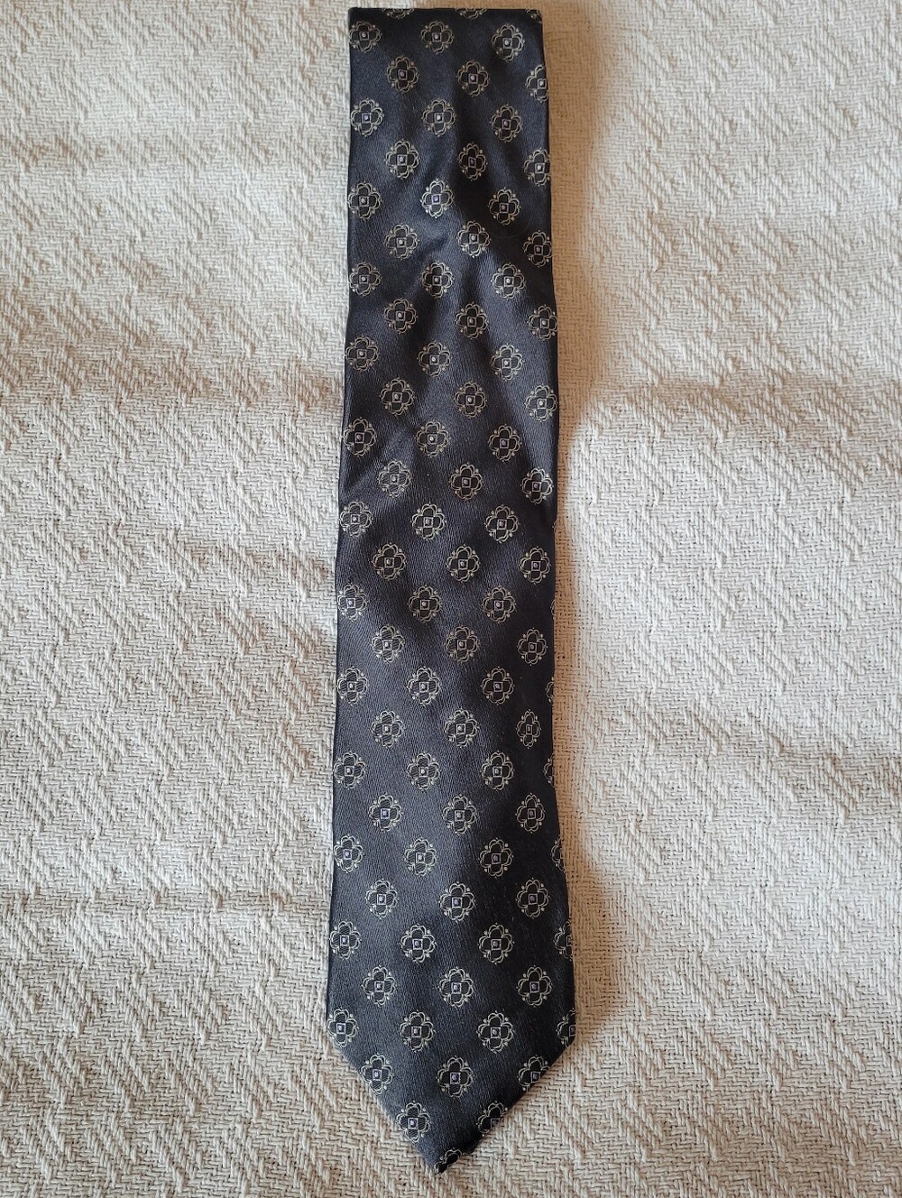 Zegna Grey Patterned Men's Tie